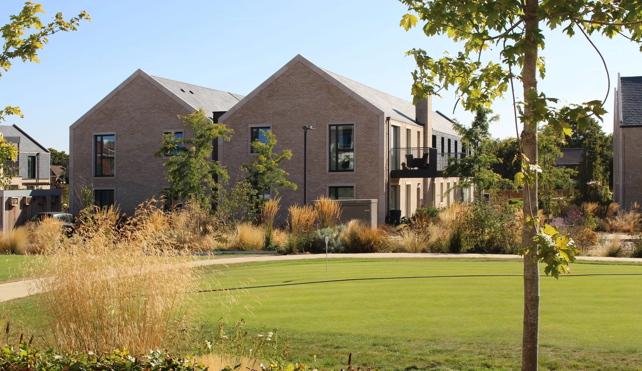 Homes overlooking the central green