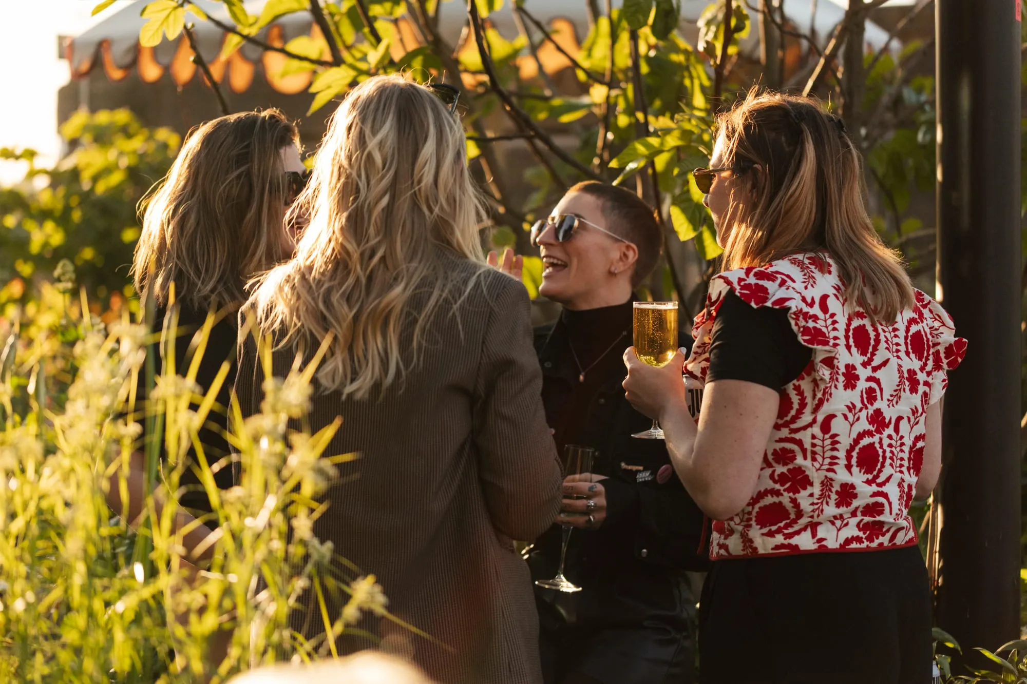 Evening drinks on the roof terrace