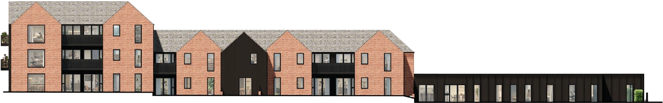 Apartment block elevation