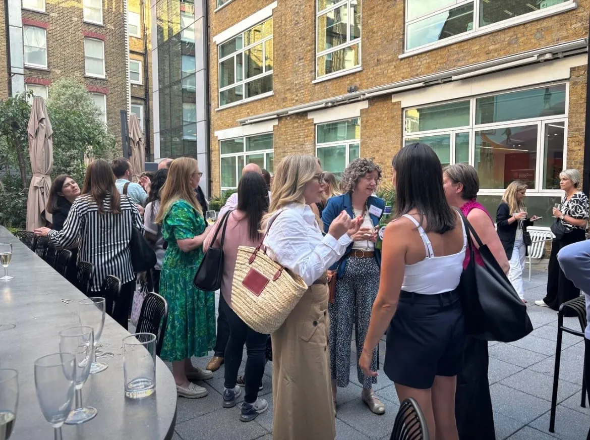 A summer industry event on a terrace
