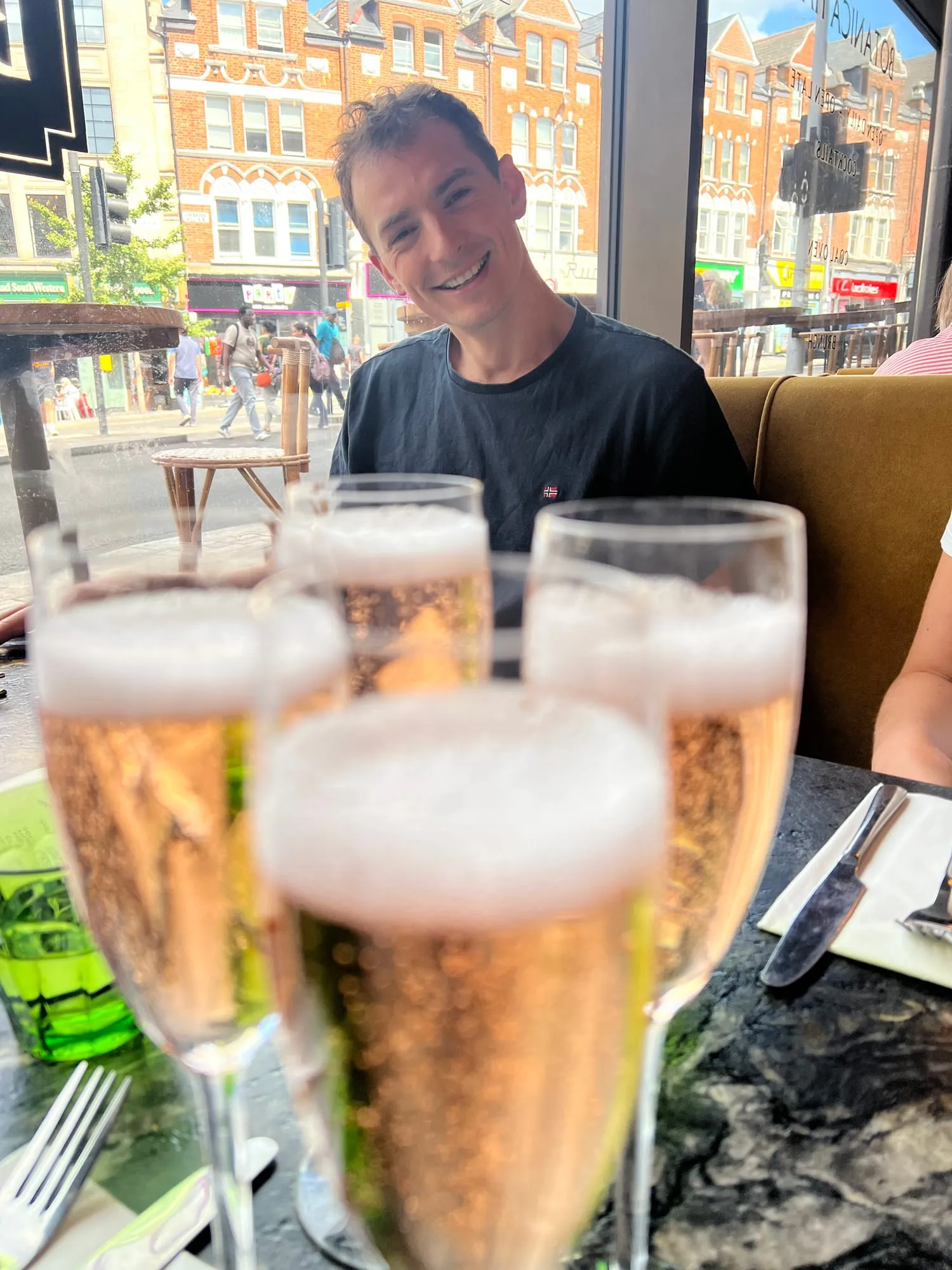 Raising a glass