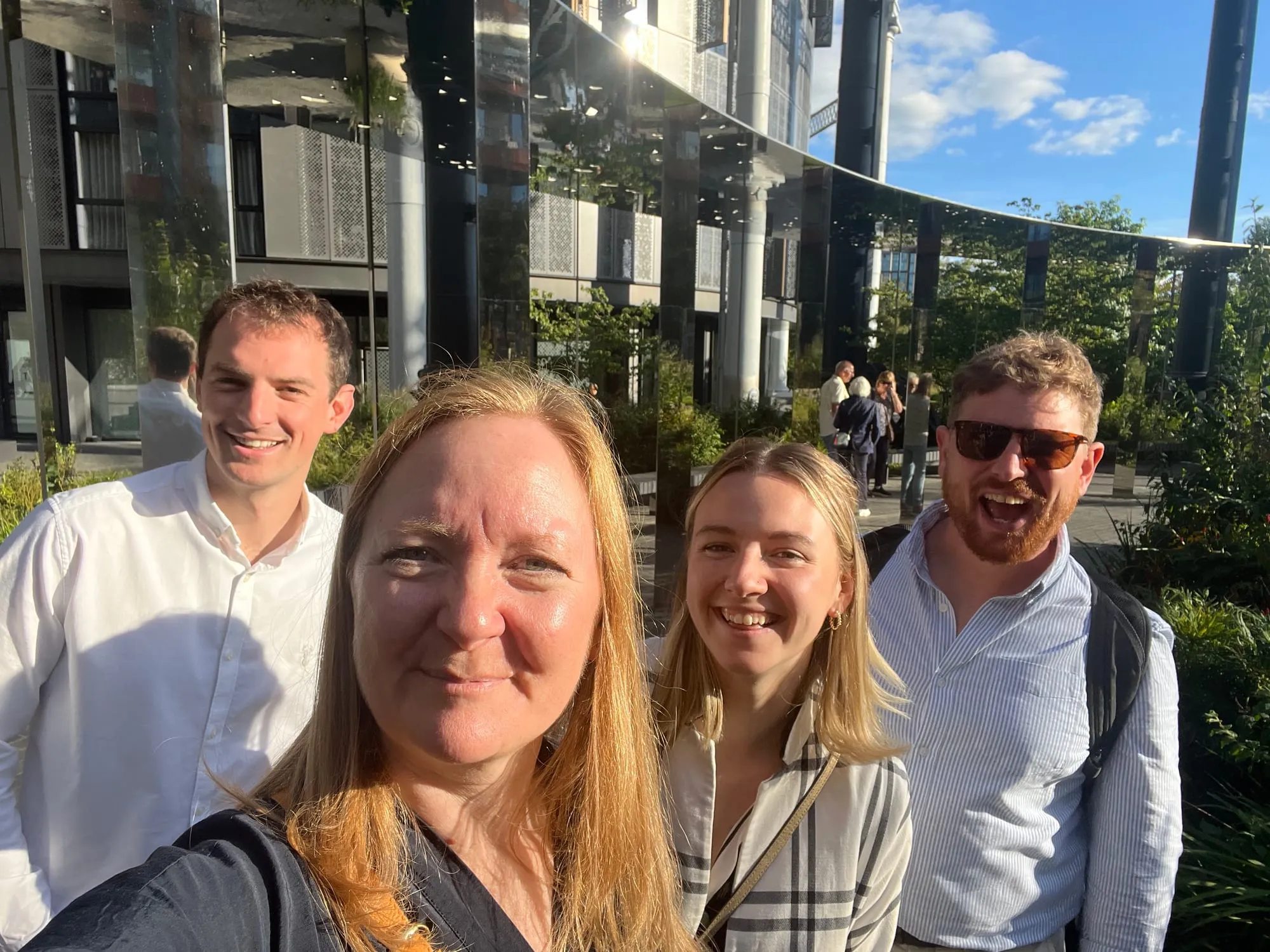 A team selfie