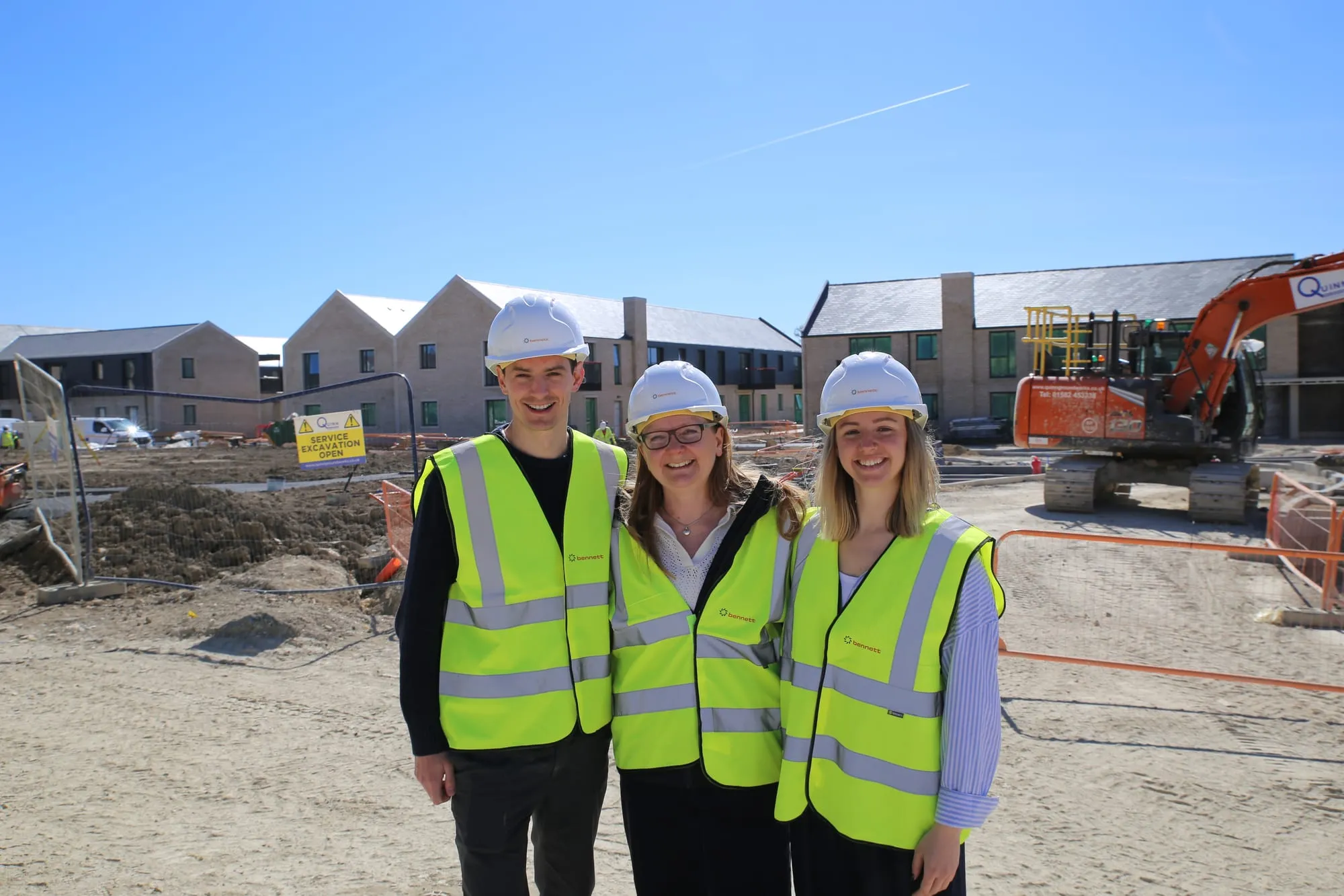 A site visit to new homes under construction