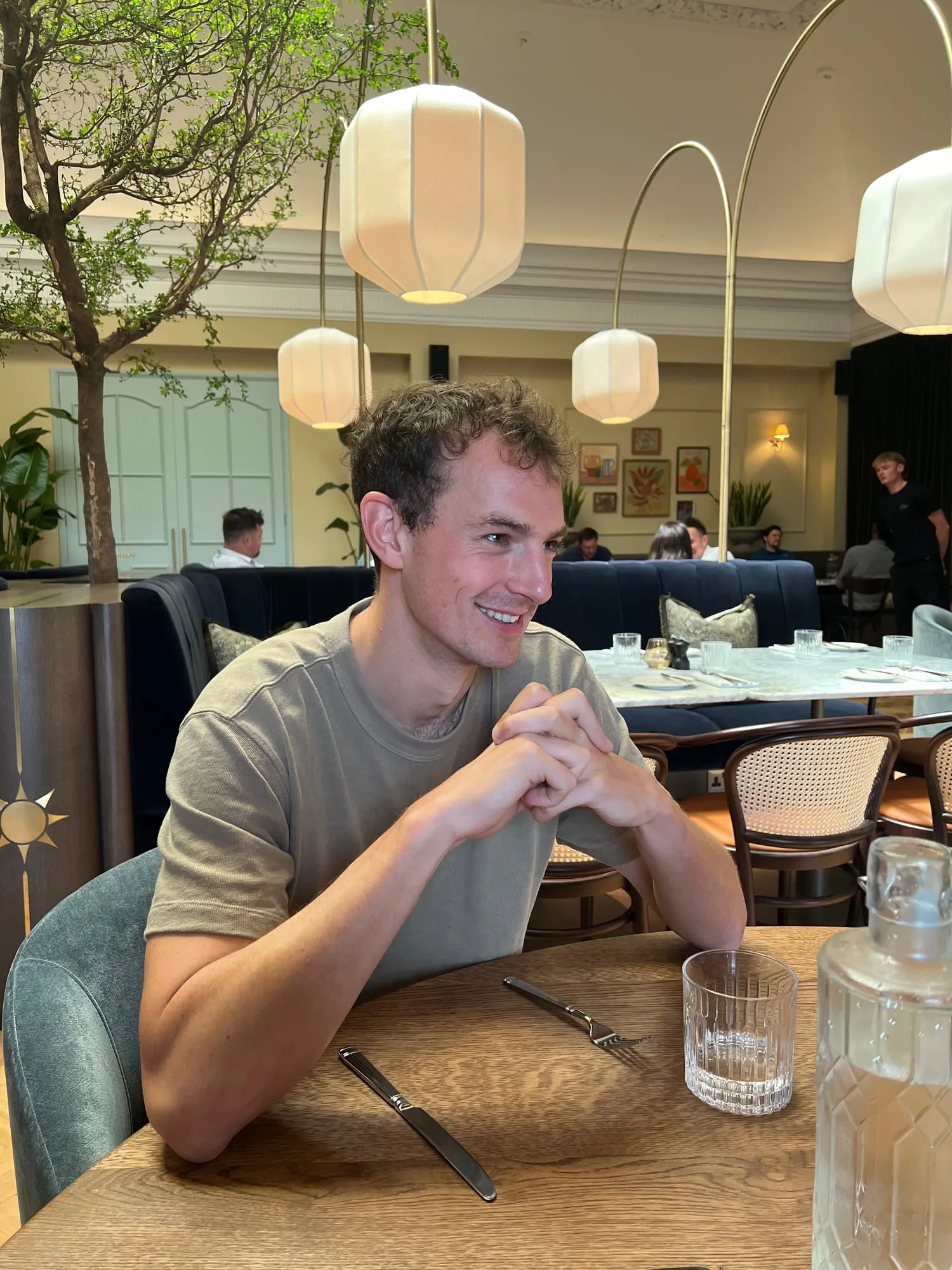 Joe at a team lunch