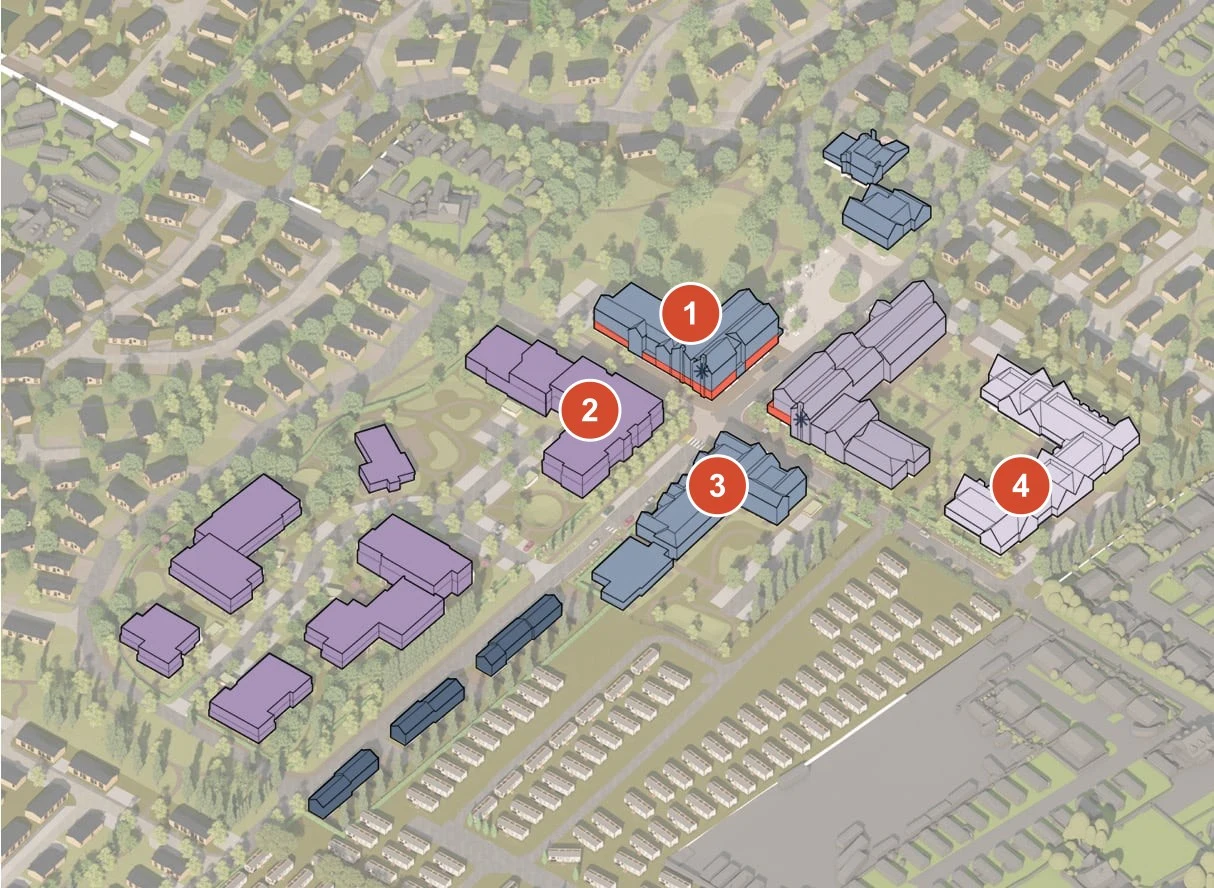 Outline application typologies — the numbers refer to the elevations below